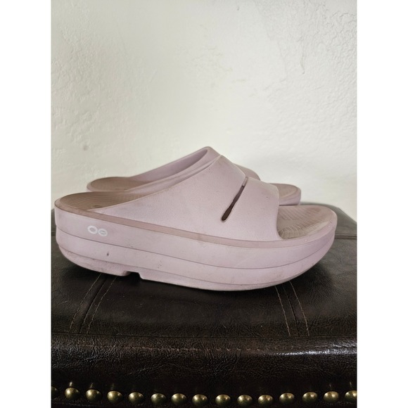 OOFOS Stardust Oomega Ooahh Platformed Feet Friendly Comfy Sandals sz 7 - Picture 4 of 9
